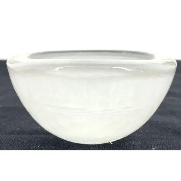 Kosta Boda Sweden Snow White Votive Glass Candle Holder 4 x 2" Frosted - Picture 2 of 7